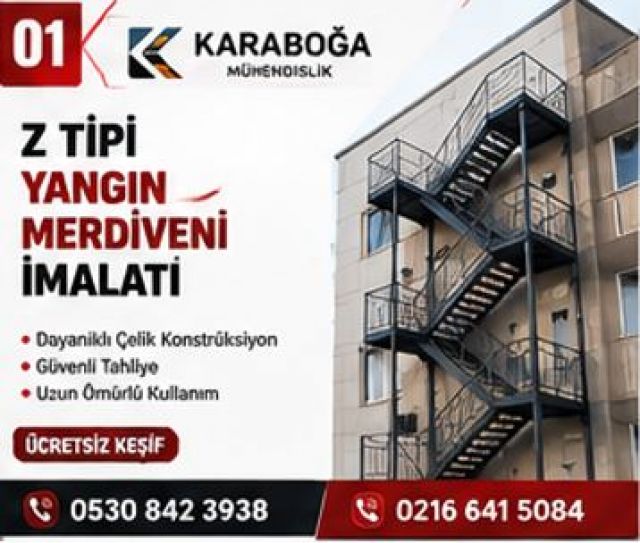 İstanbul Makaralı Yangın Merdiveni İmalatı