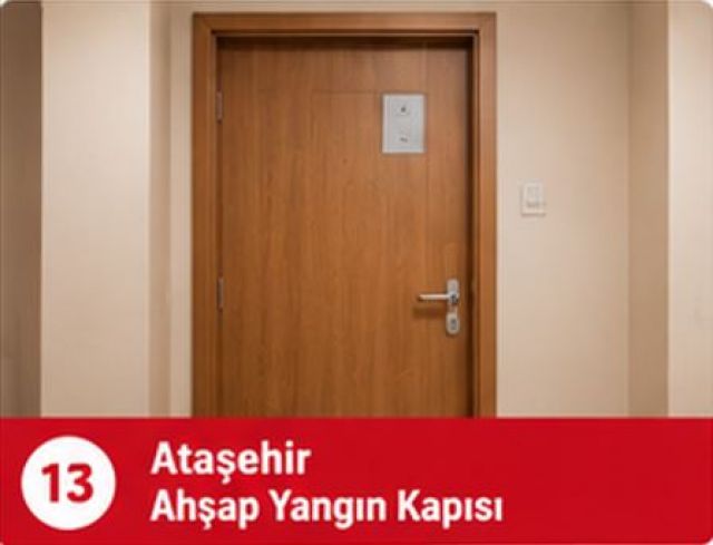 Ataşehir Ahşap Yangın Kapısı